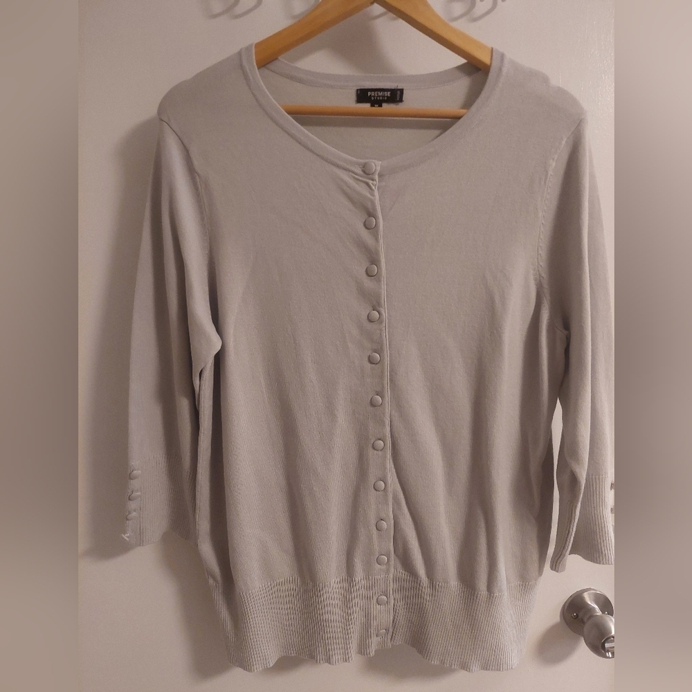 PREMISE Chic Button-Up Cardigan